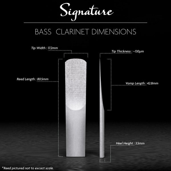 Ancia Légère Per Clarinetto Basso Signature 2.5 - Ancia Sintetica Senza Bagnatura